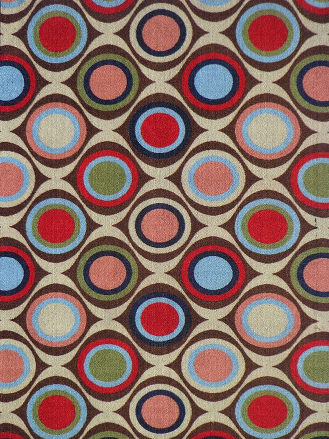 Status Multicoloured Printed Nylon Anti-Skid Taba Carpet Price in India