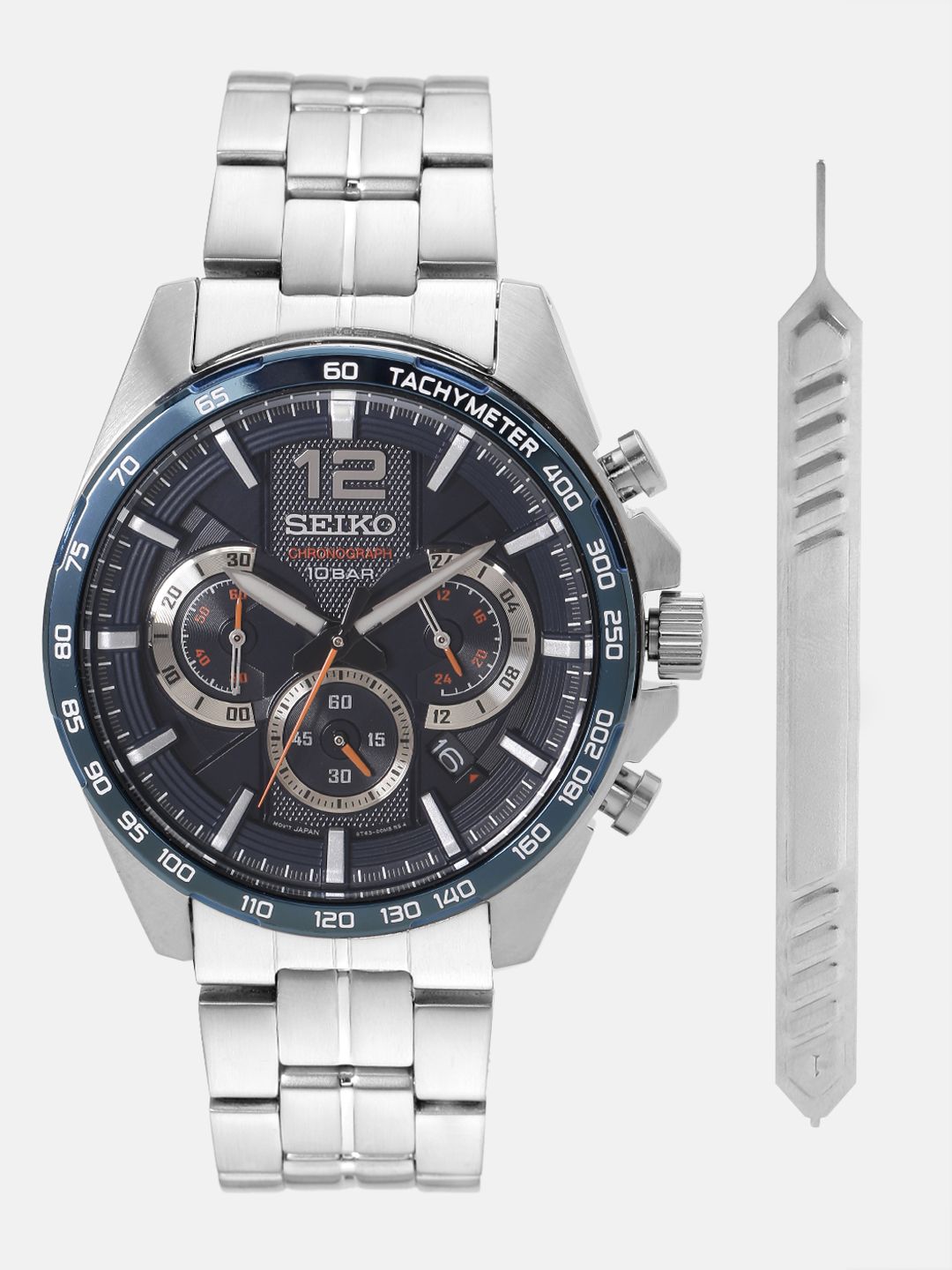SEIKO SEIKO Men Black Analogue Watch SSB345P1