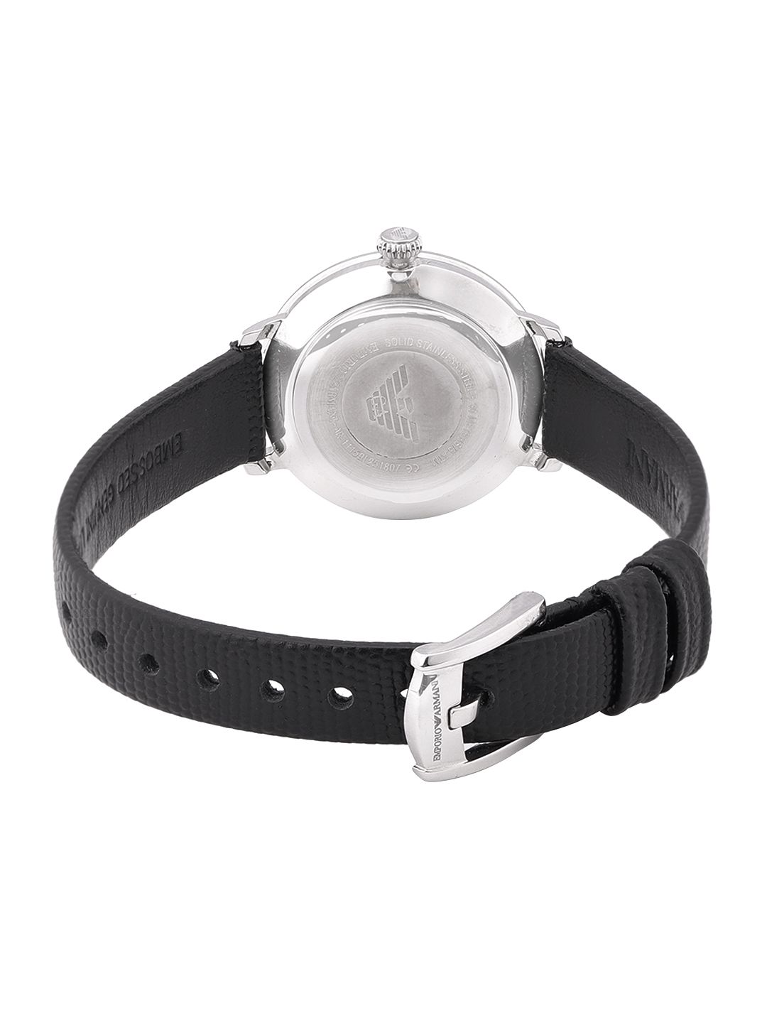 Buy Emporio Armani Women White Textured Leather Strap  display picture 1