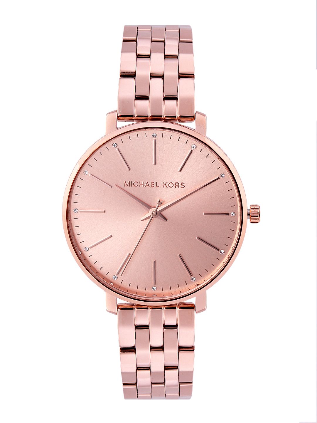 Michael Kors Women Rose Gold-Toned Analogue Watch MK3897 Price in India