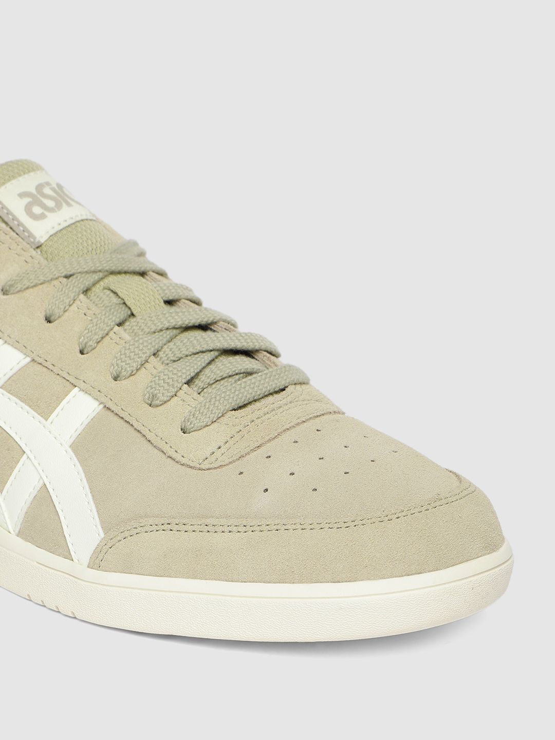 Buy ASICS Tiger Men Grey & Off-White GEL-VICKKA Leather