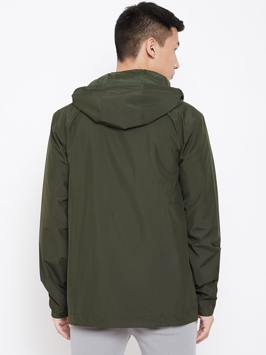 Buy ADIDAS Men Olive Green BSC Climaproof Outdoor Rain Jacket