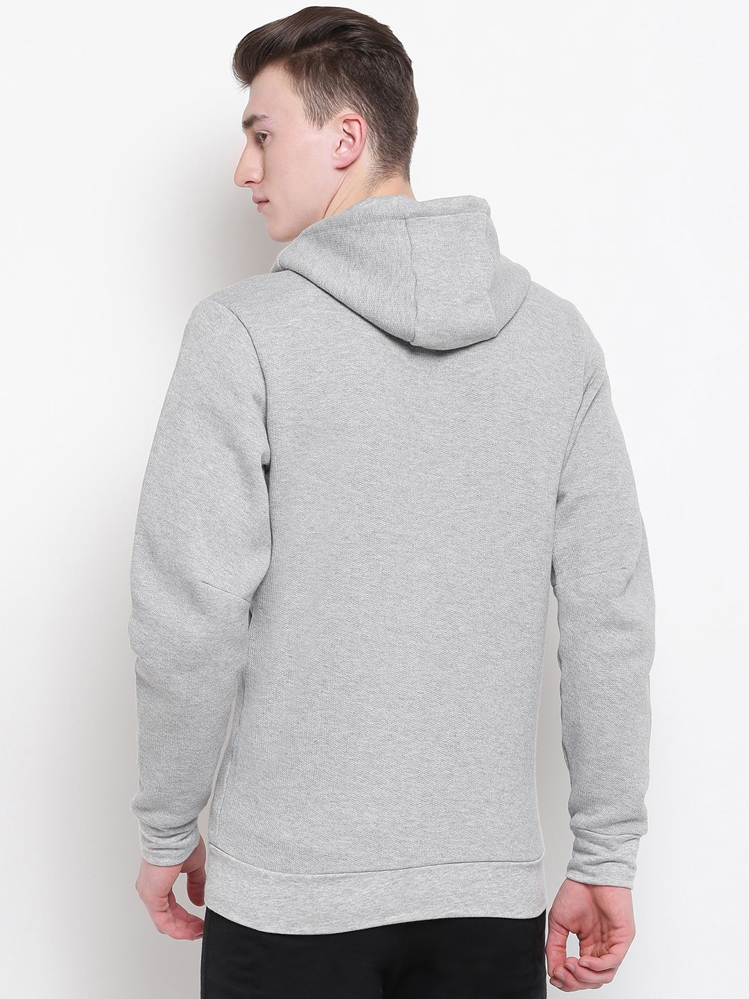 adidas men grey melange sweatshirt