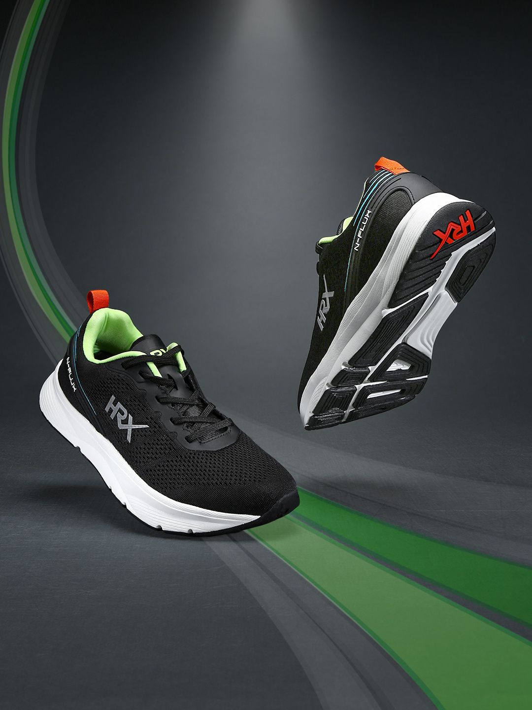 Buy HRX by Hrithik Roshan Women Black Mesh N-Flux Running Shoes