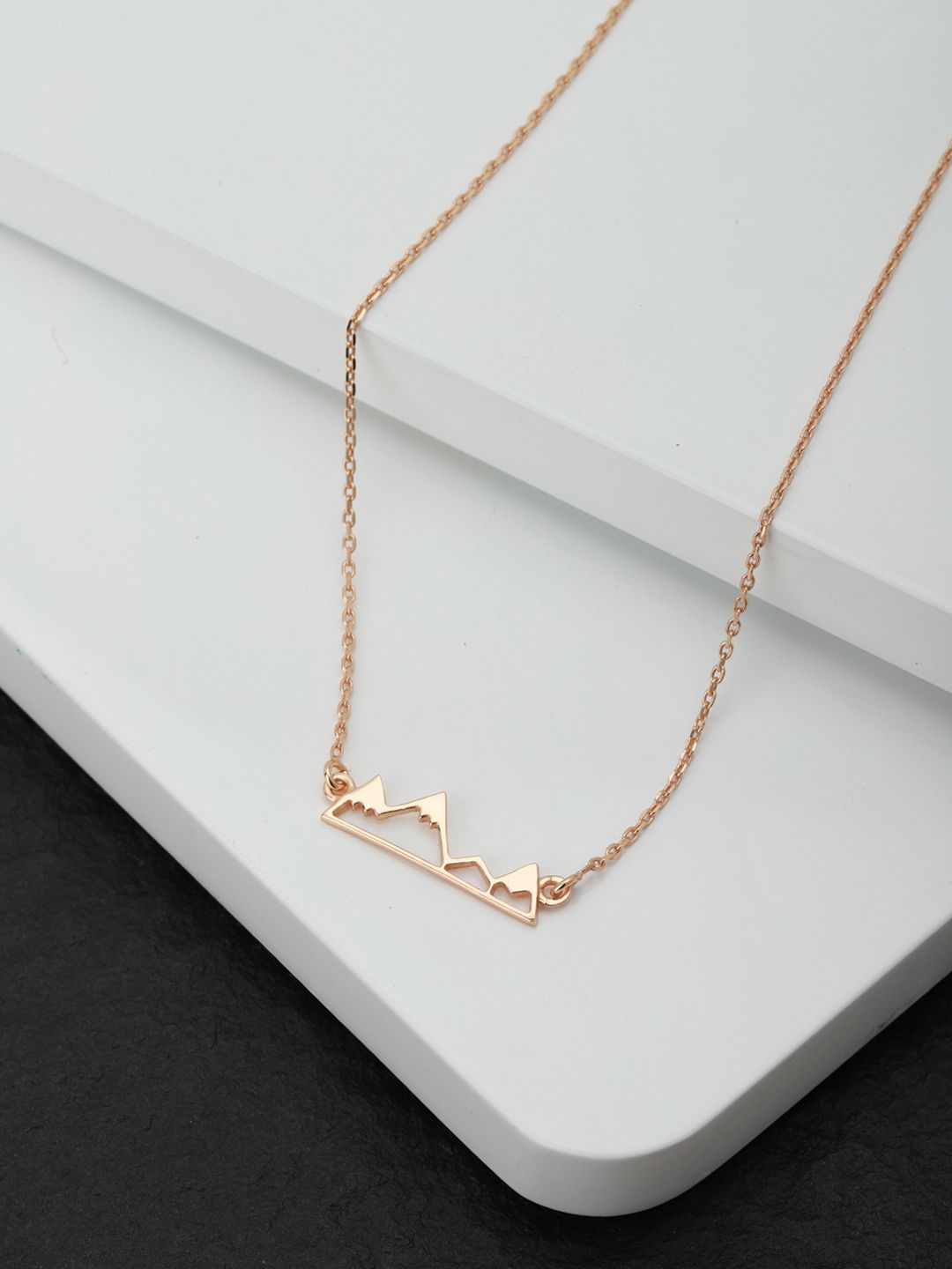 Carlton London Gold-Plated Minimal Necklace Price in India