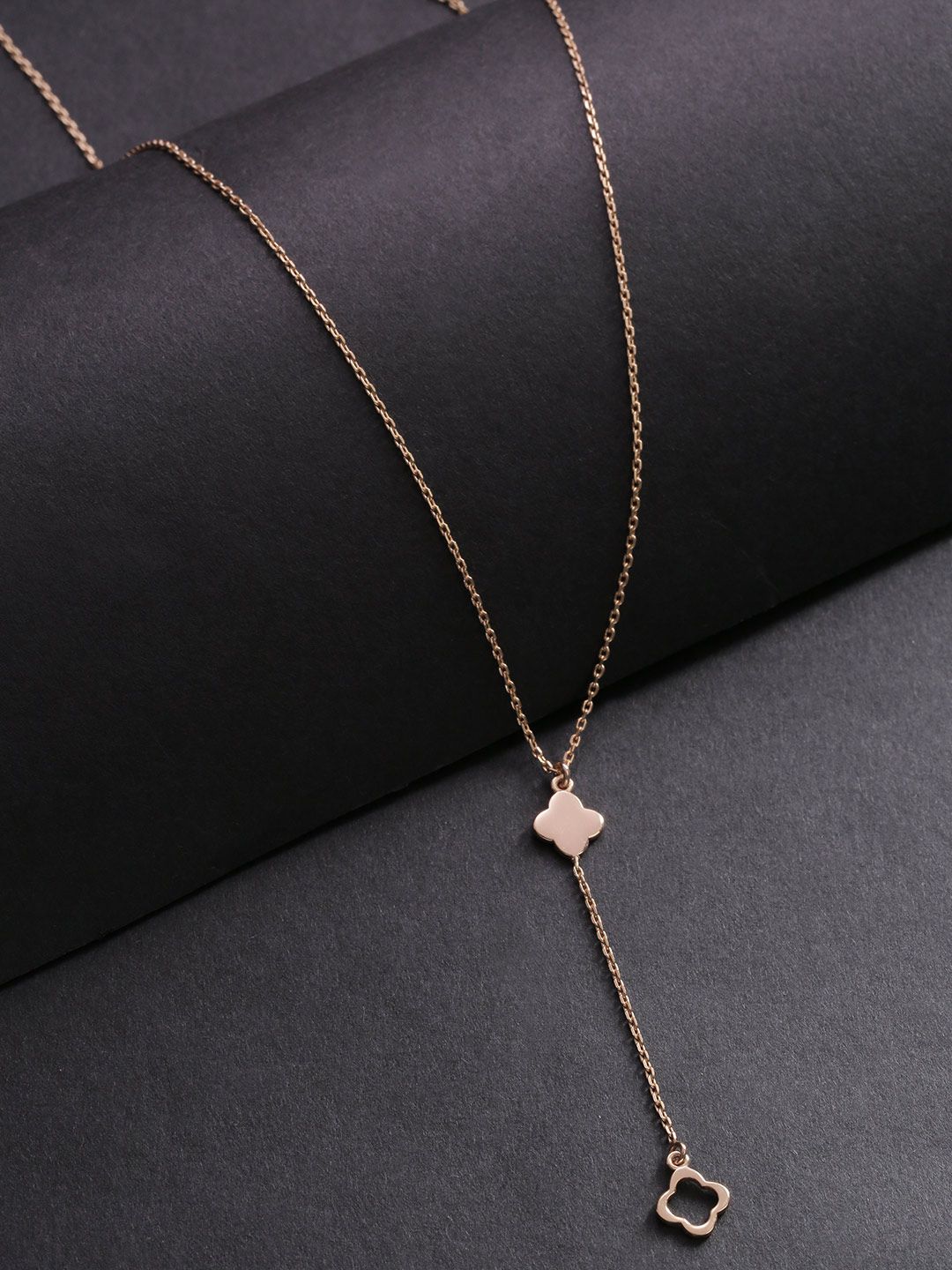 Carlton London Gold-Plated Lariat Necklace Price in India