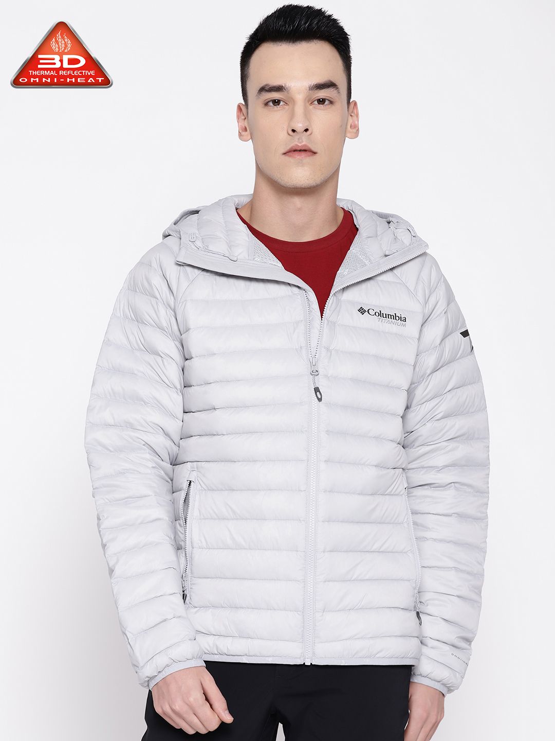 Buy Columbia Men Black Solid Alpha Trail Down Hooded Puffer Jacket
