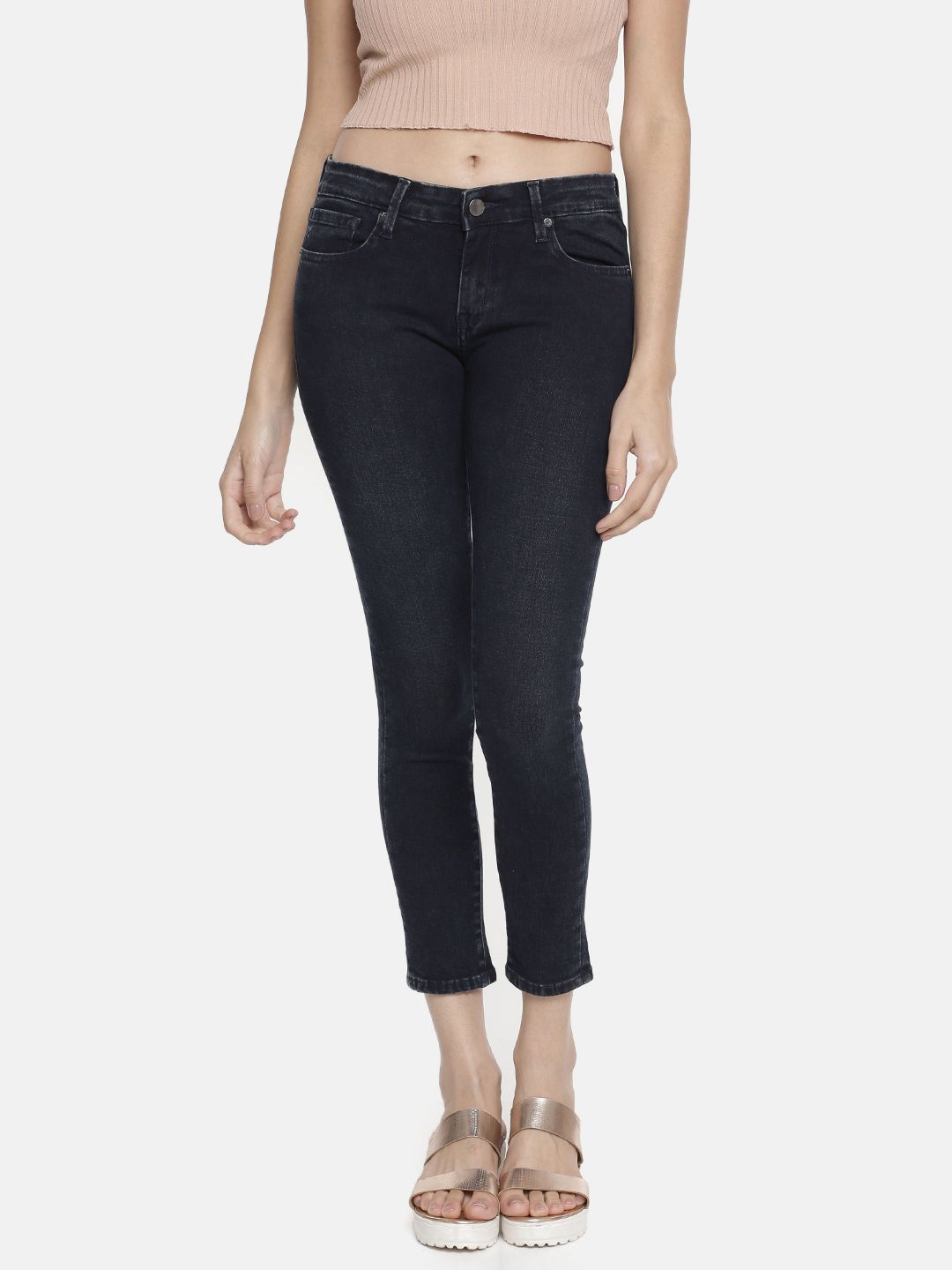SPYKAR Women Alicia Blue Super Skinny Fit Mid-Rise Clean Look Stretchable Jeans Price in India