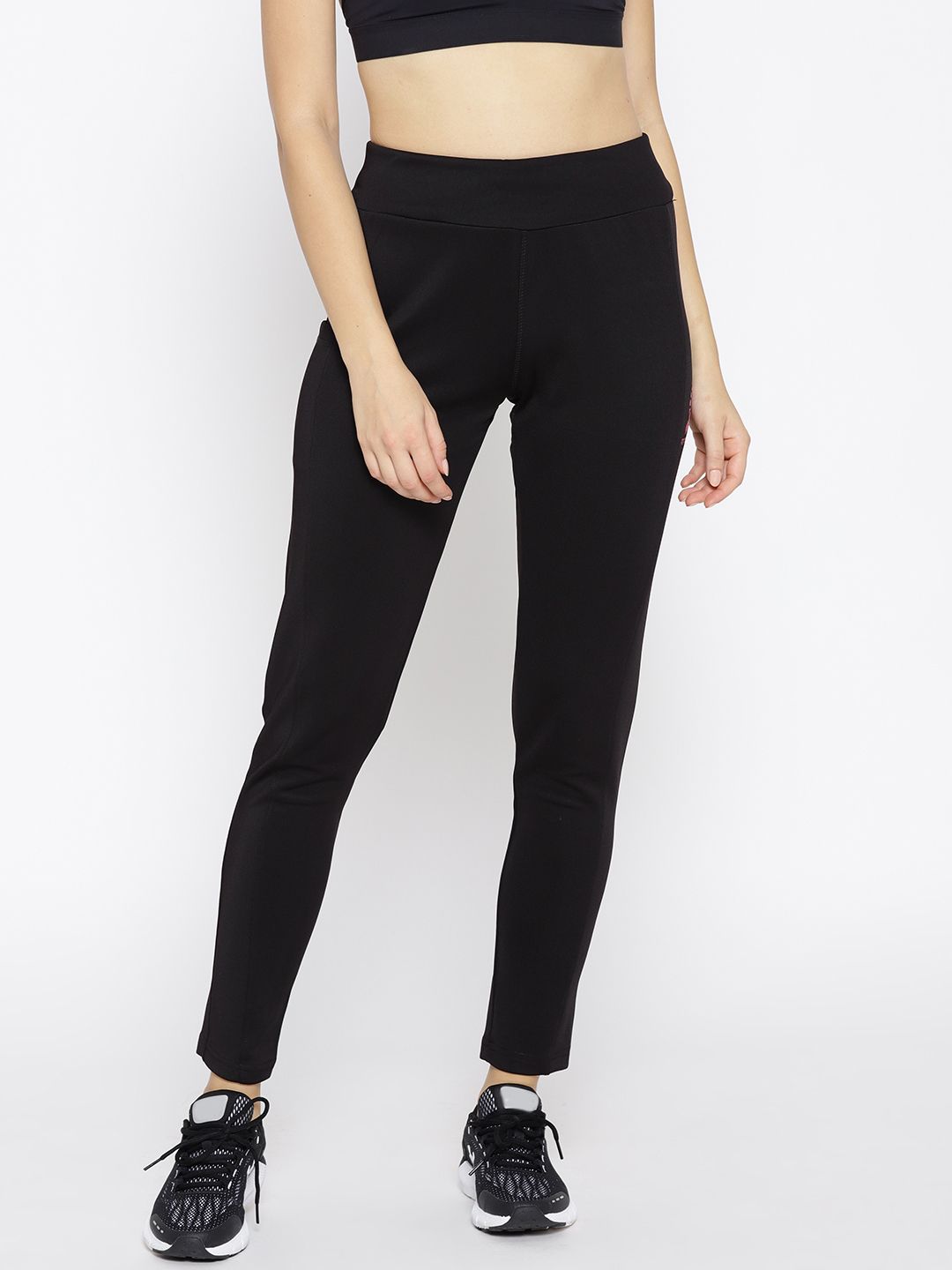 Sweet Dreams Women Black Solid Workout Track Pants Price in India