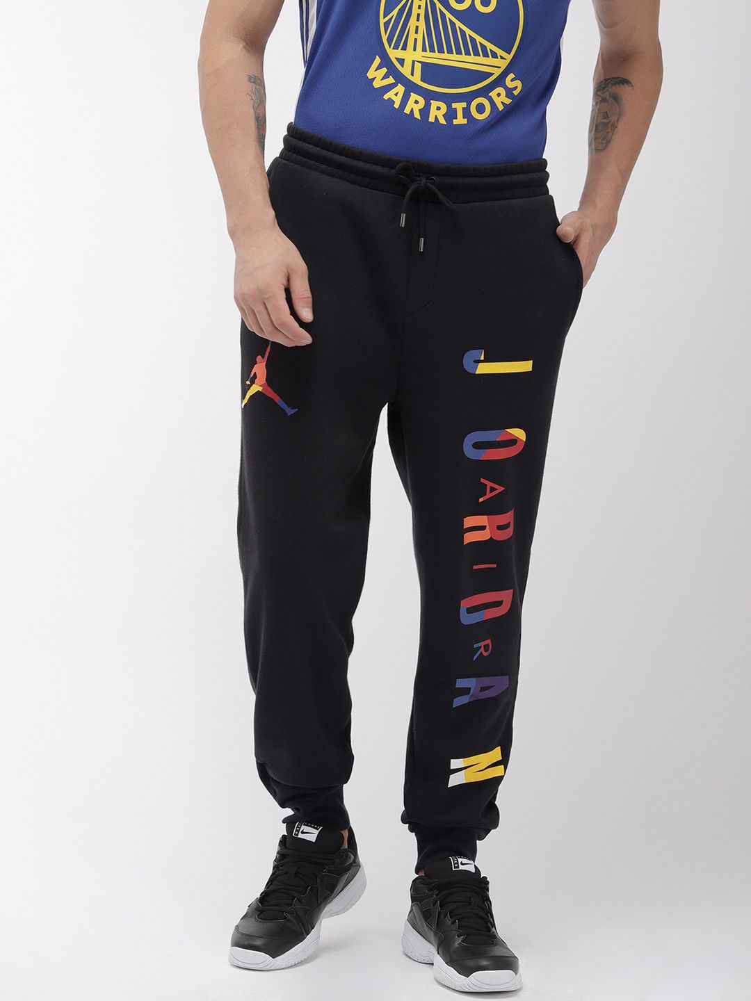 Buy Nike Men Black Printed Straight Fit M J SPRT DNA HBR Jordan