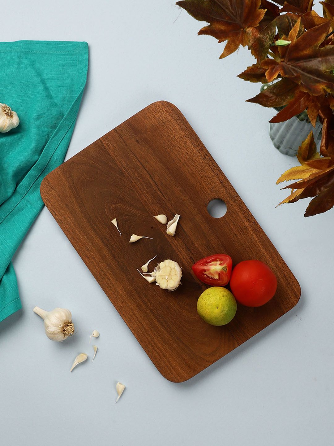 VarEesha Brown Solid Chopping Board Price in India