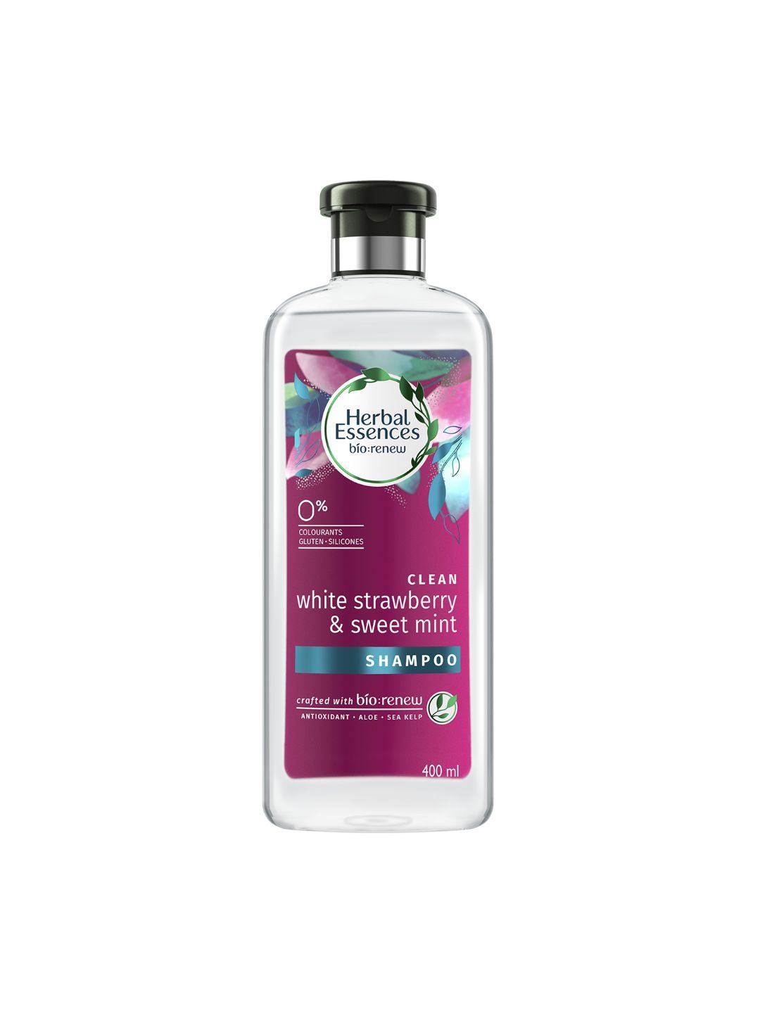 Herbal Essences Bio Renew Unisex Clean White Strawberry & Sweet Mint Shampoo 400 ml