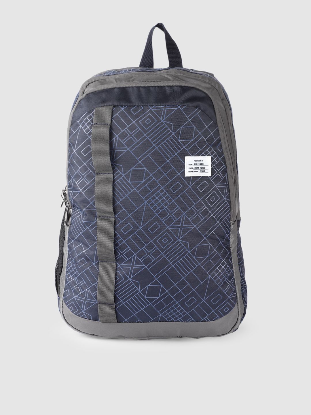 Tommy Hilfiger Unisex Navy Blue Graphic Backpack Price in India