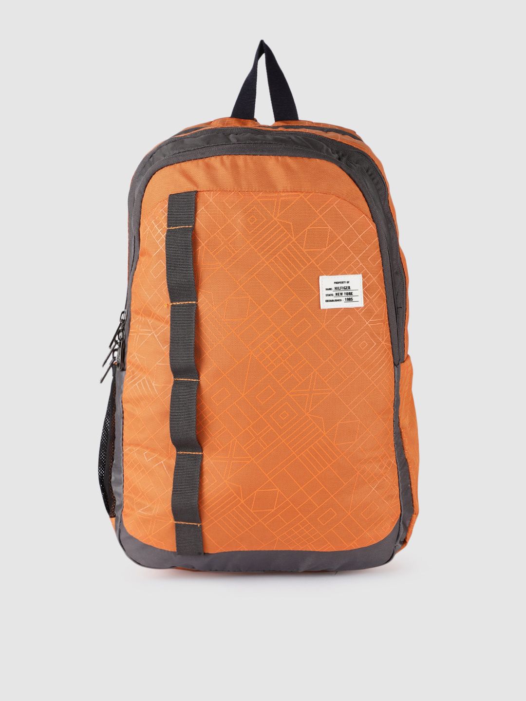 Tommy Hilfiger Unisex Orange Graphic Backpack Price in India