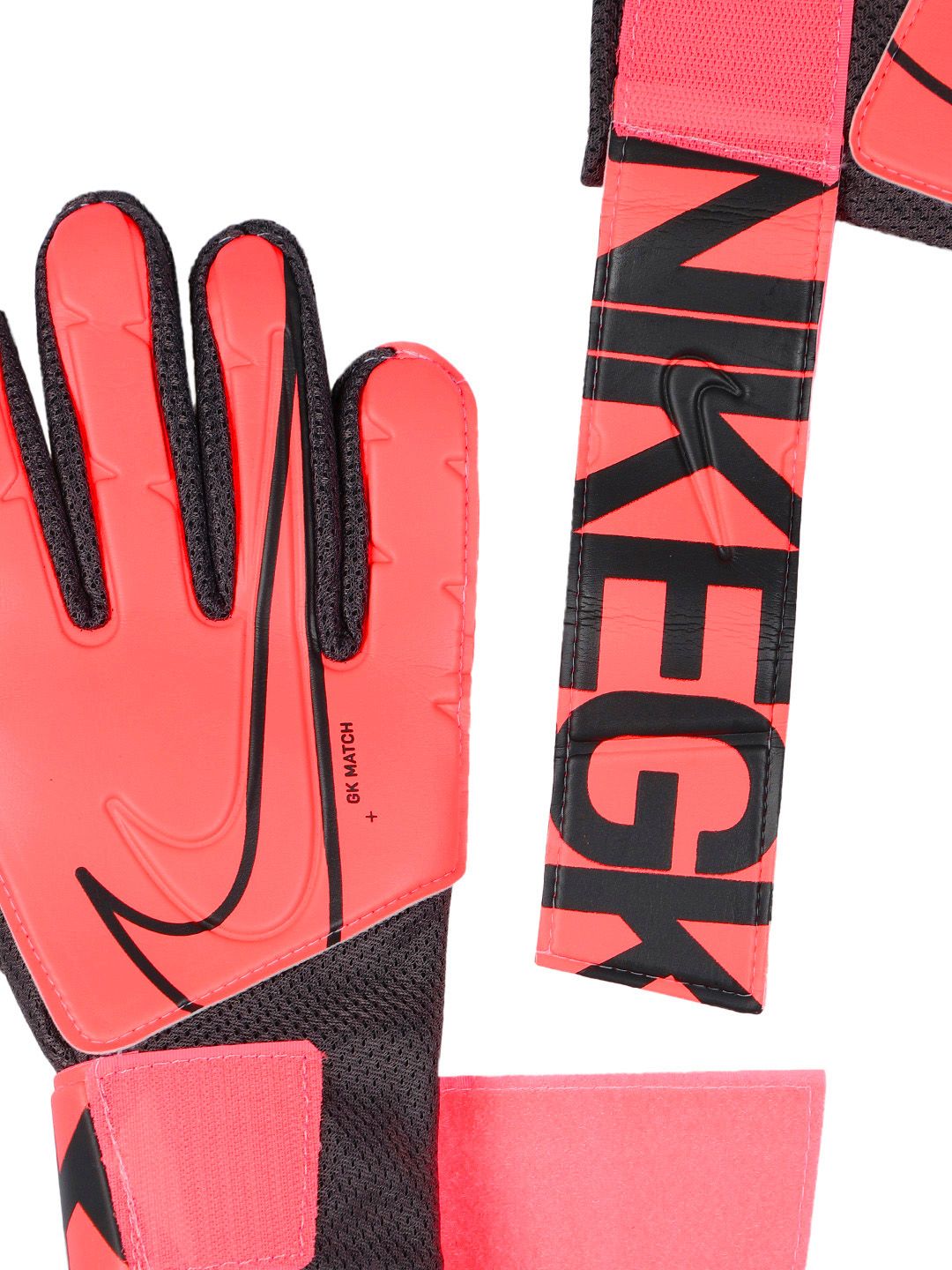 black and orange nike goalkeeper gloves