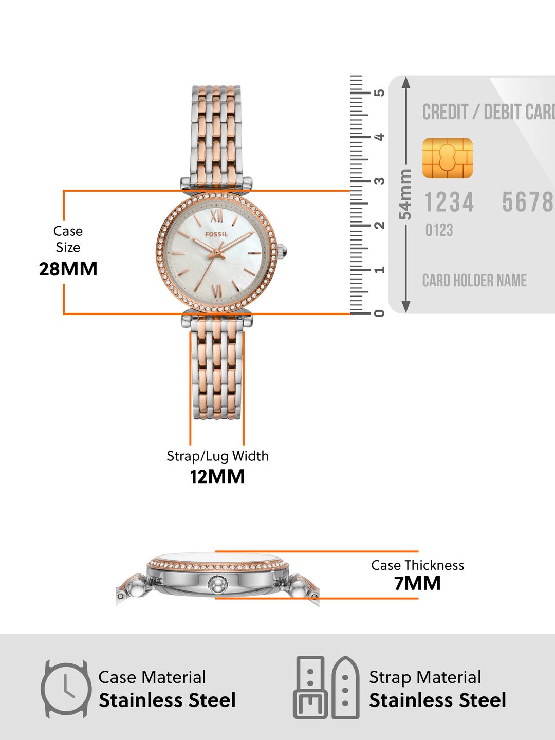 Silver-Toned Analogue Watch ES4649