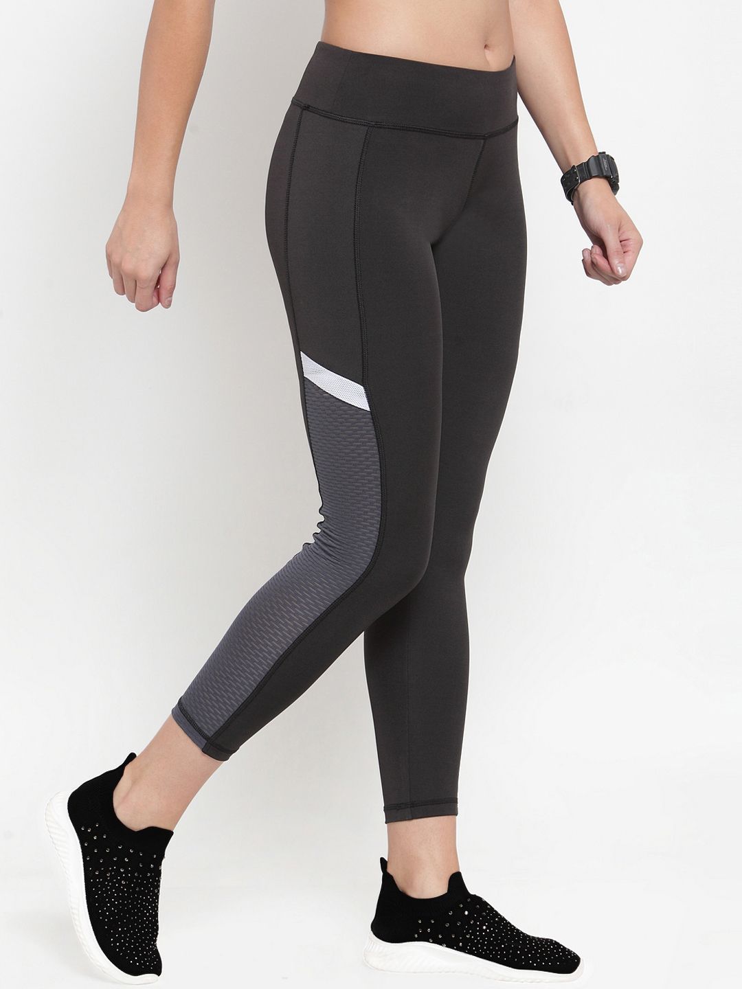 Boston Club Women Black Printed Tights Price in India