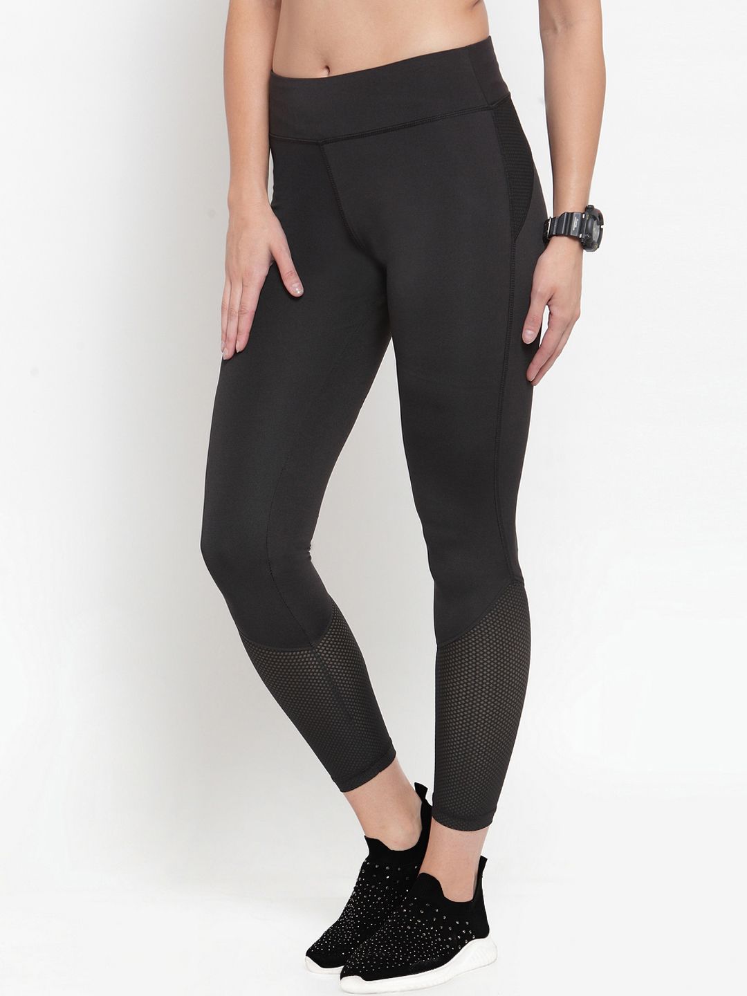 Boston Club Women Black Solid Tights Price in India