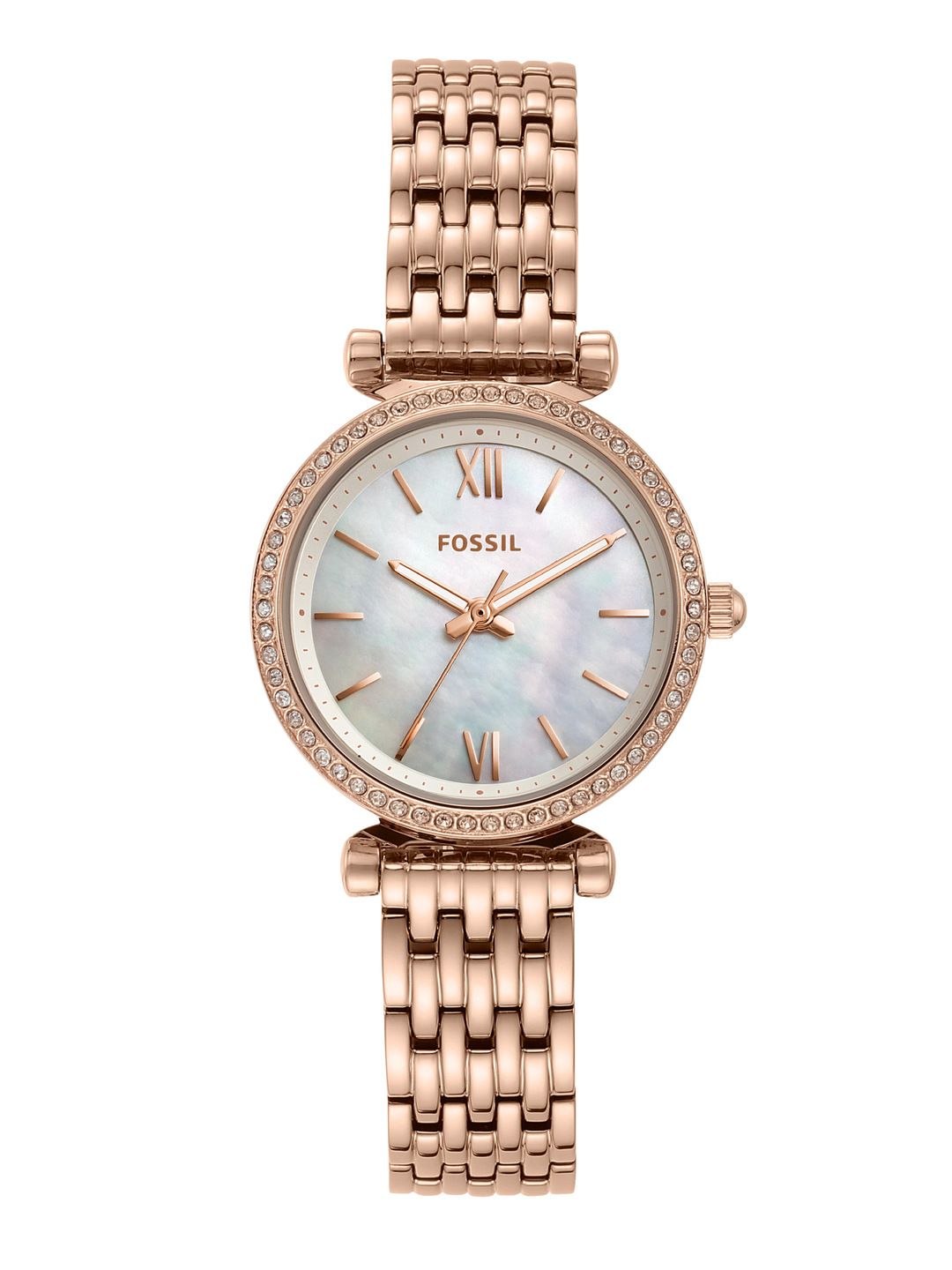 Fossil Women Rose Gold Analogue Watch ES4648 Price in India