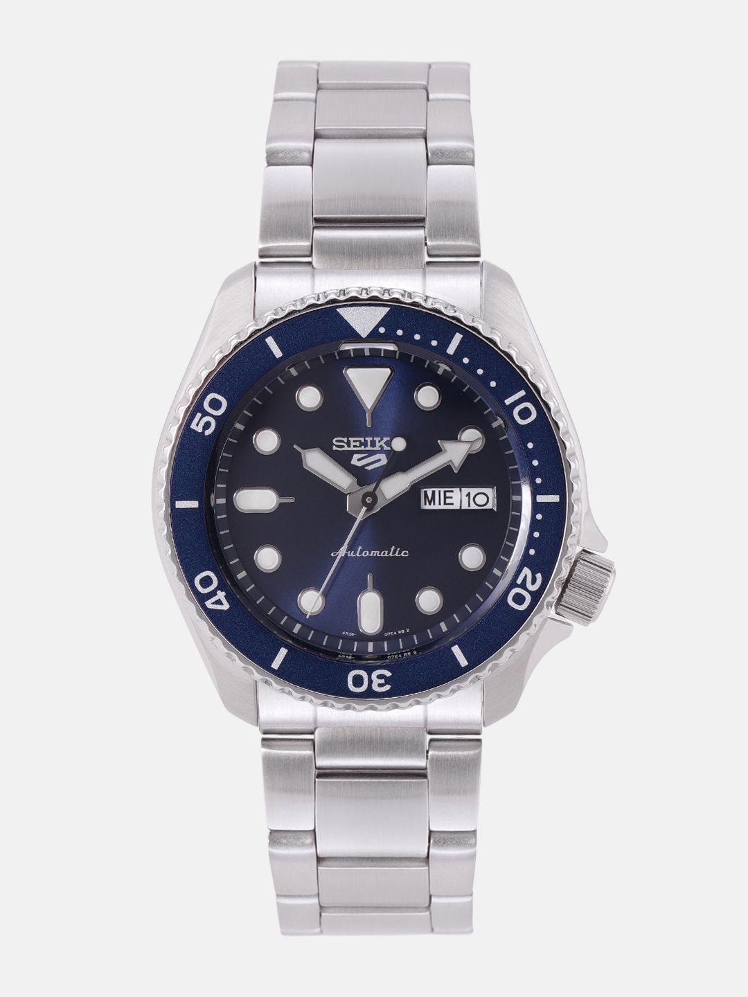 Seiko 5 navy blue best sale