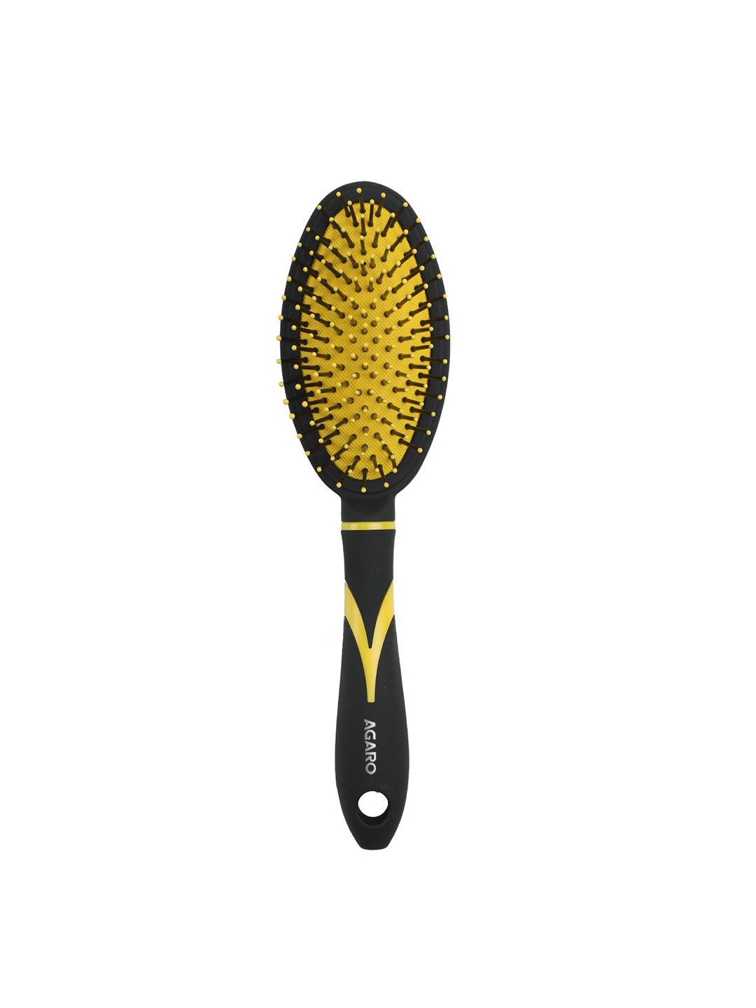 Agaro Breeze Cushion Hair Brush - Black & Yellow Price in India