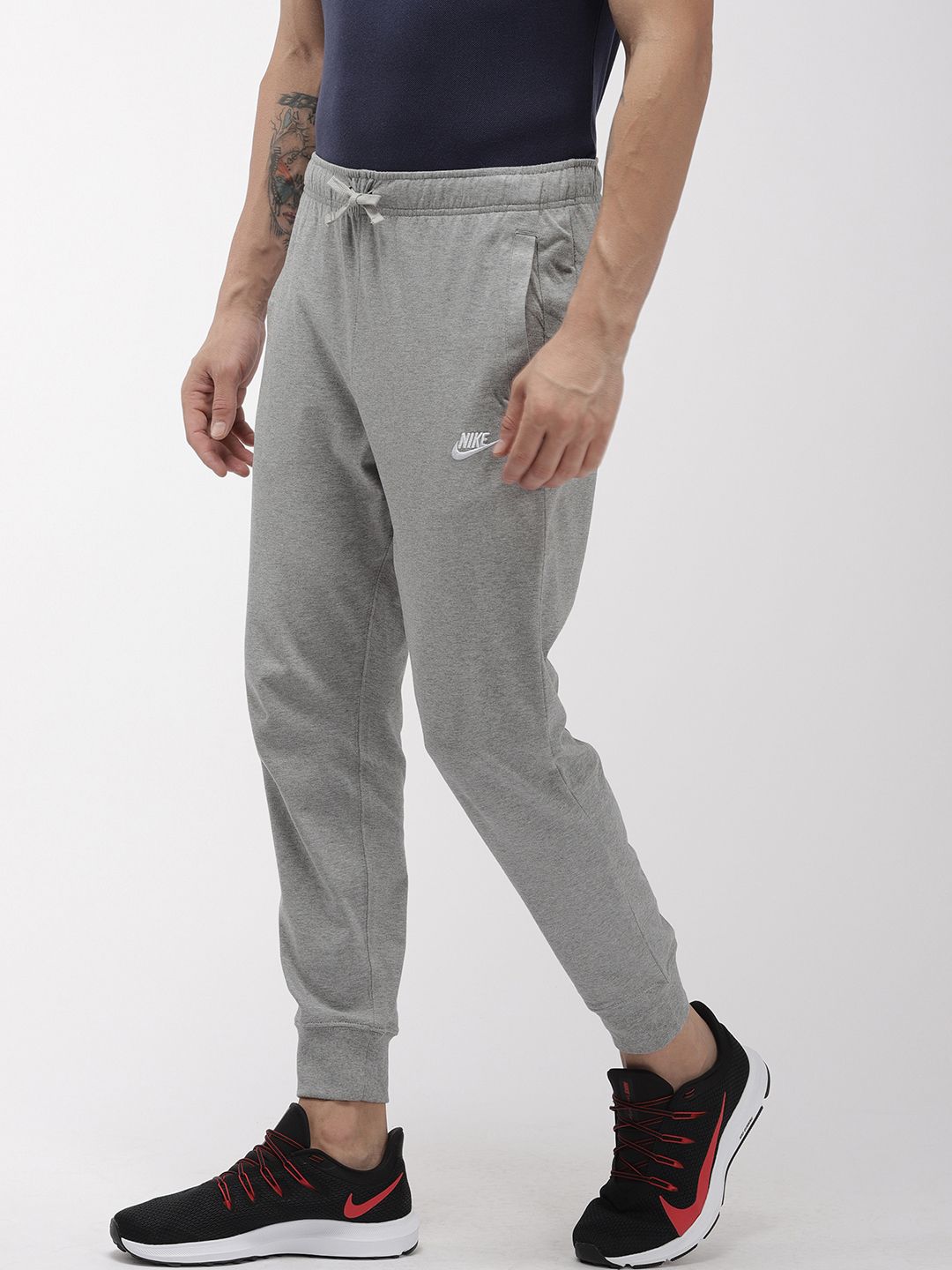 nike grey skinny joggers mens