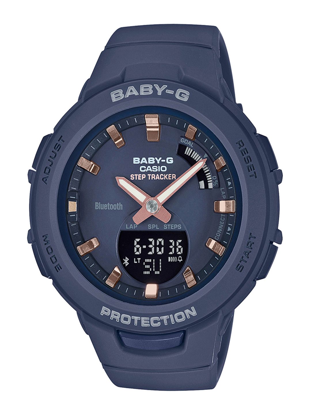 Casio Baby-G Women Navy Blue Analogue and Digital watch BX146 BSA-B100-2ADR Price in India