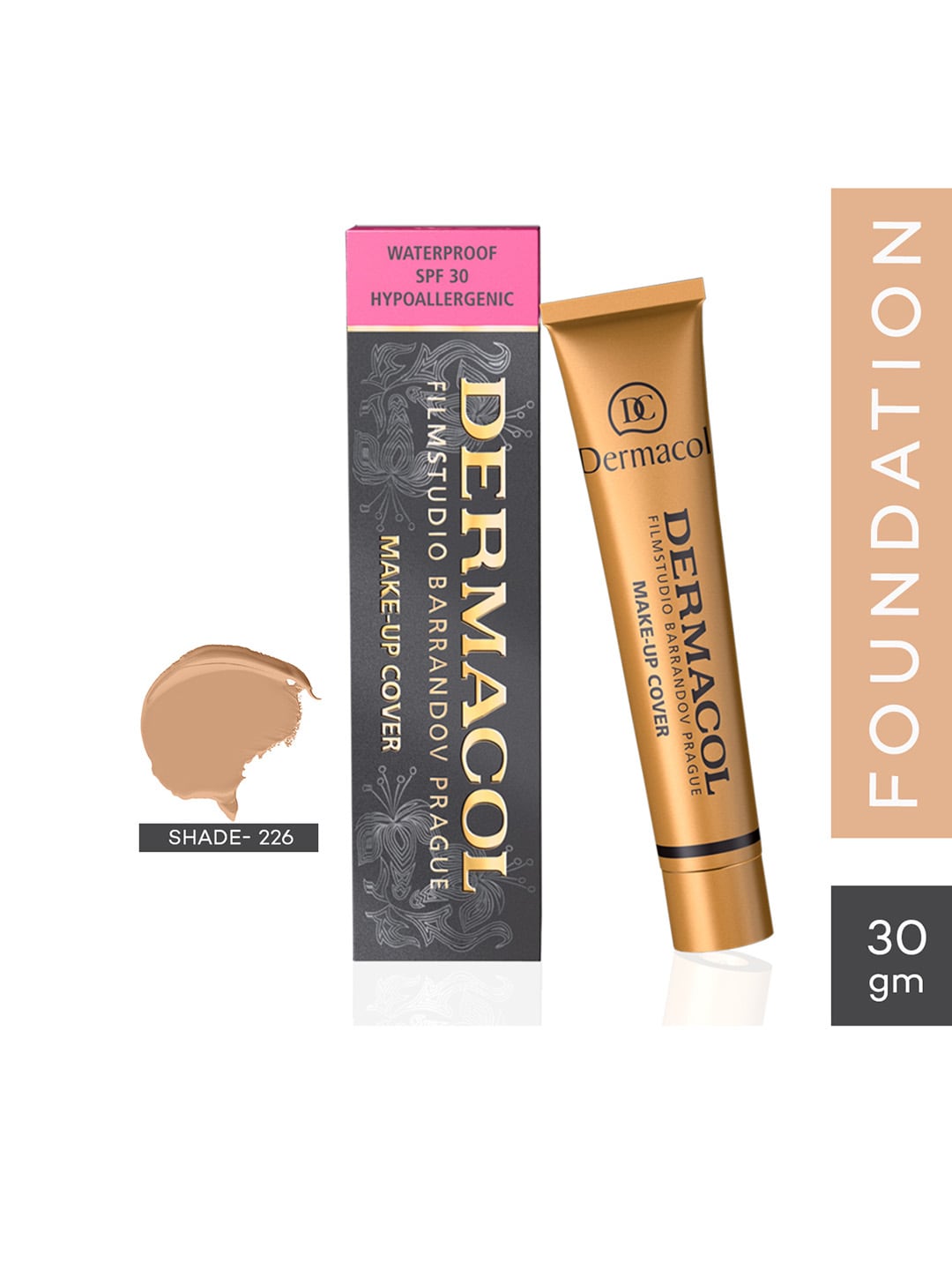 Dermacol Women Make-up Cover Shade-226 Water Resistant Cream Foundation 30 g Price in India