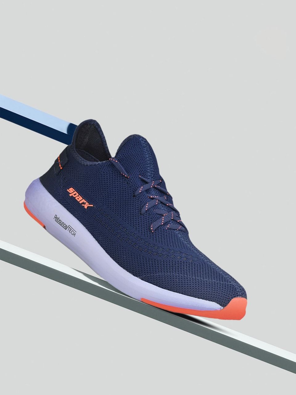 Buy Sparx Men Navy Blue Mesh SM-482 Running Shoes - Sports Shoes