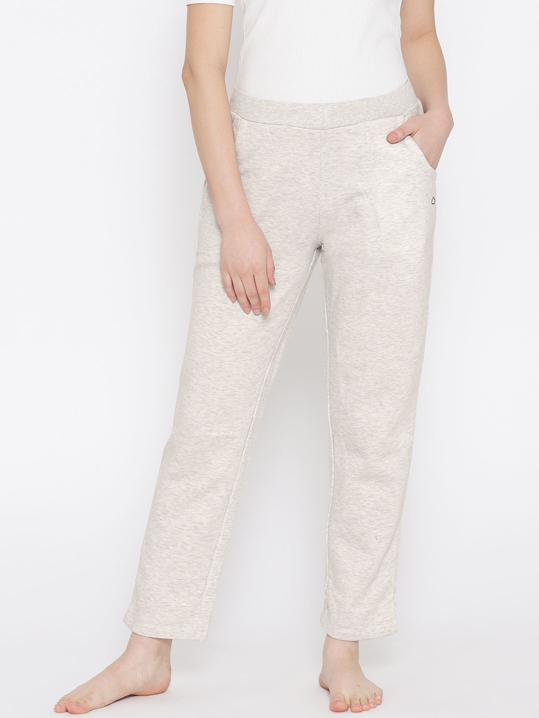 Sweet Dreams Women Off-White Solid Lounge Pants Price in India