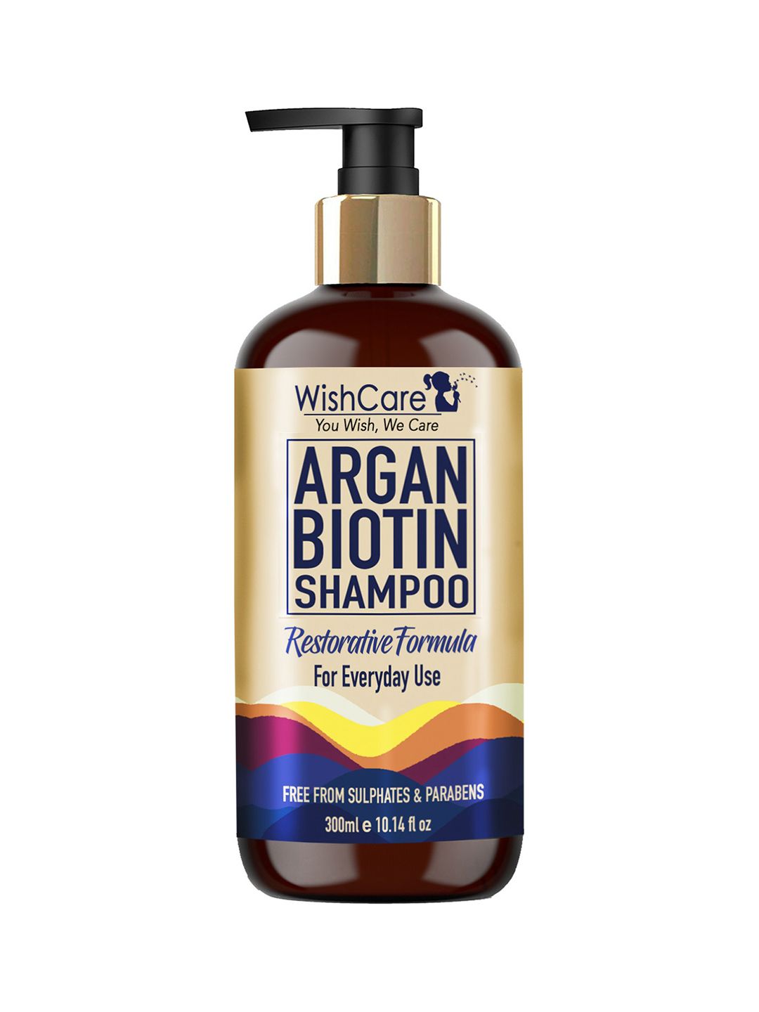 WishCare Unisex Argan Biotin Shampoo - Restorative Formula 300 ml Price in India