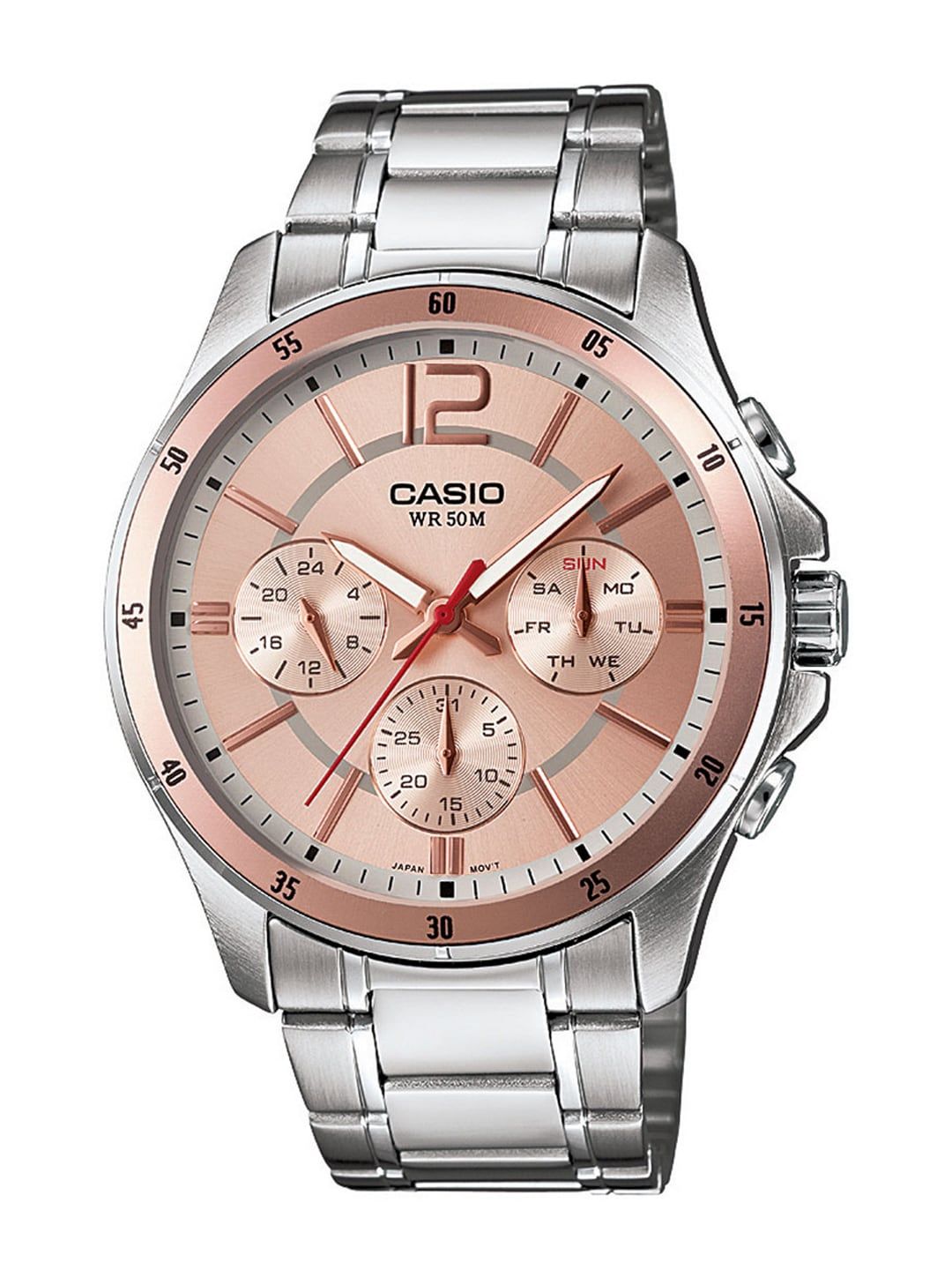 Buy Casio Enticer Men Rose Gold Analogue watch A1649 MTP-1374HD