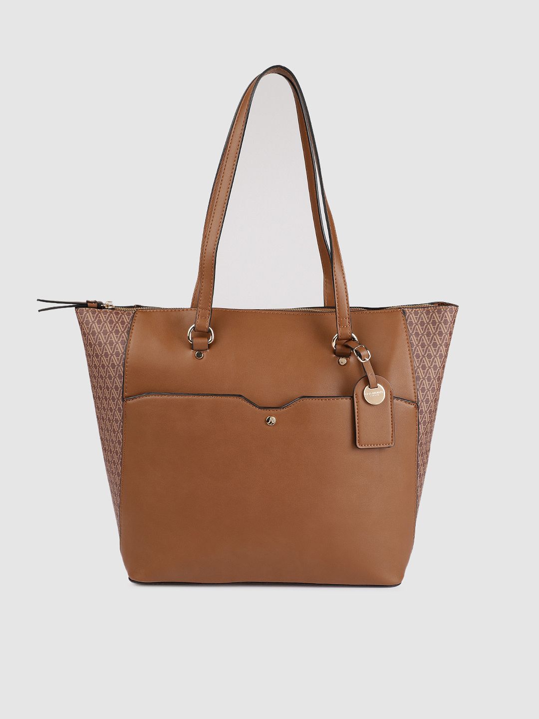Accessorize Brown Solid Shoulder Bag Price in India