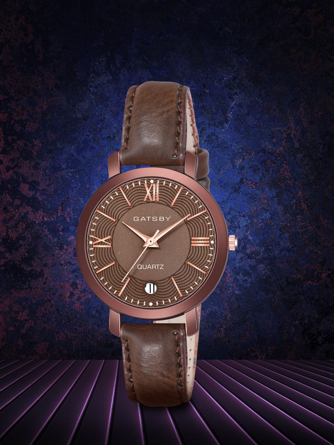 Gatsby Women Brown Leather Analogue Watch GTL144 Price in India