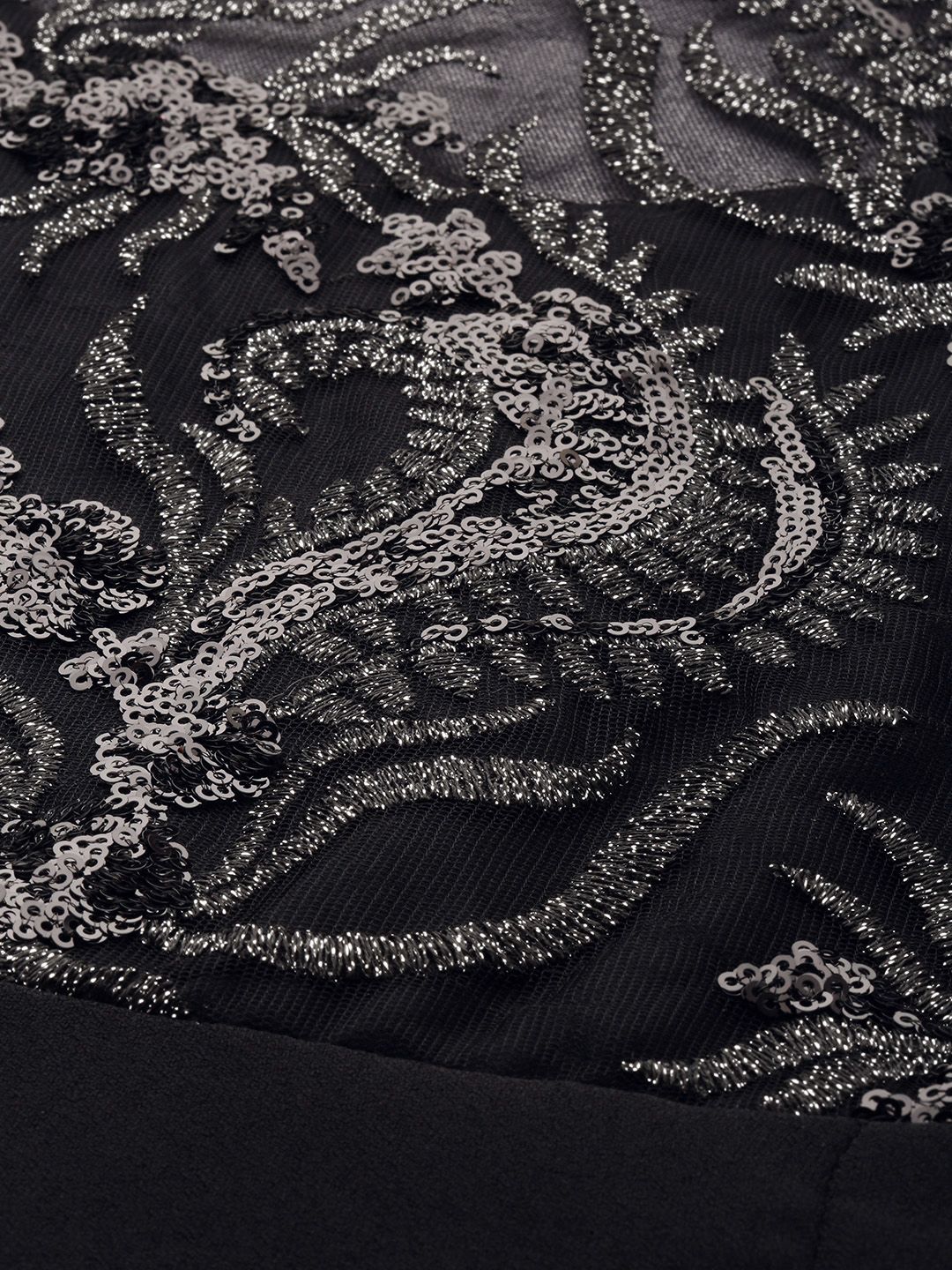 chinese dress ladies Athena Black Embellished Slit Sleeves Maxi Dress  athenalifestyle.com