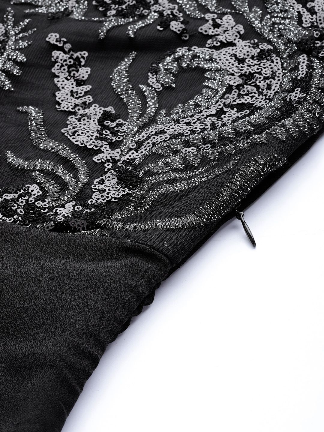 chinese dress ladies Athena Black Embellished Slit Sleeves Maxi Dress  athenalifestyle.com