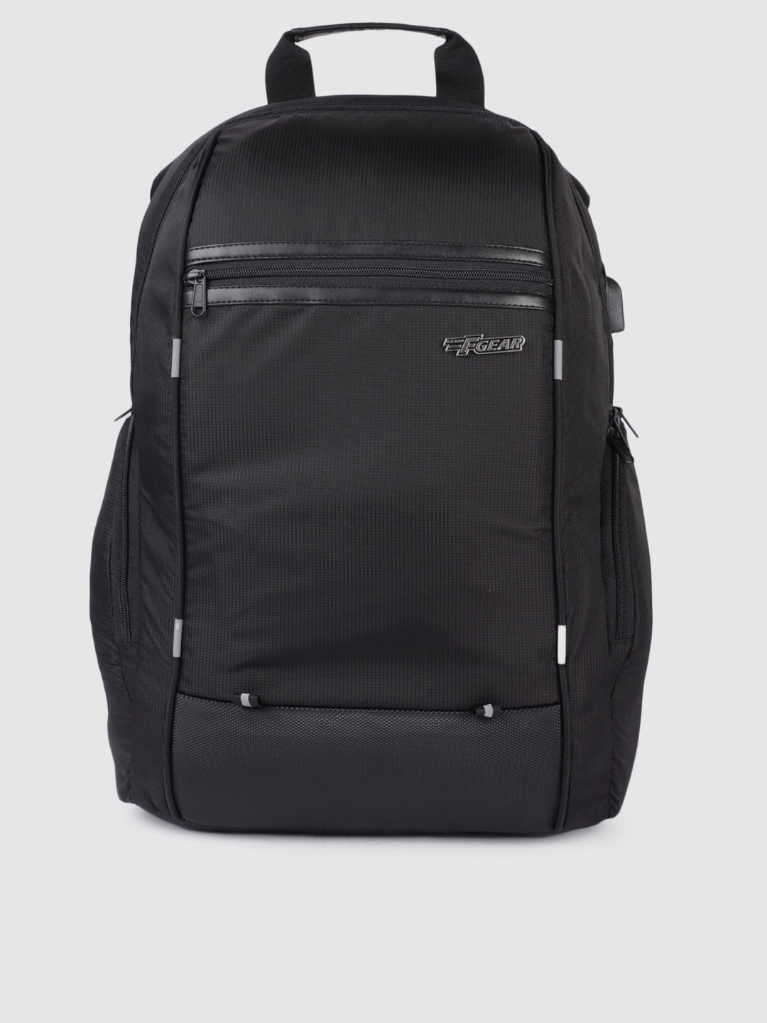 F Gear Unisex Black Solid Marcus Doby Laptop Backpack Price in India