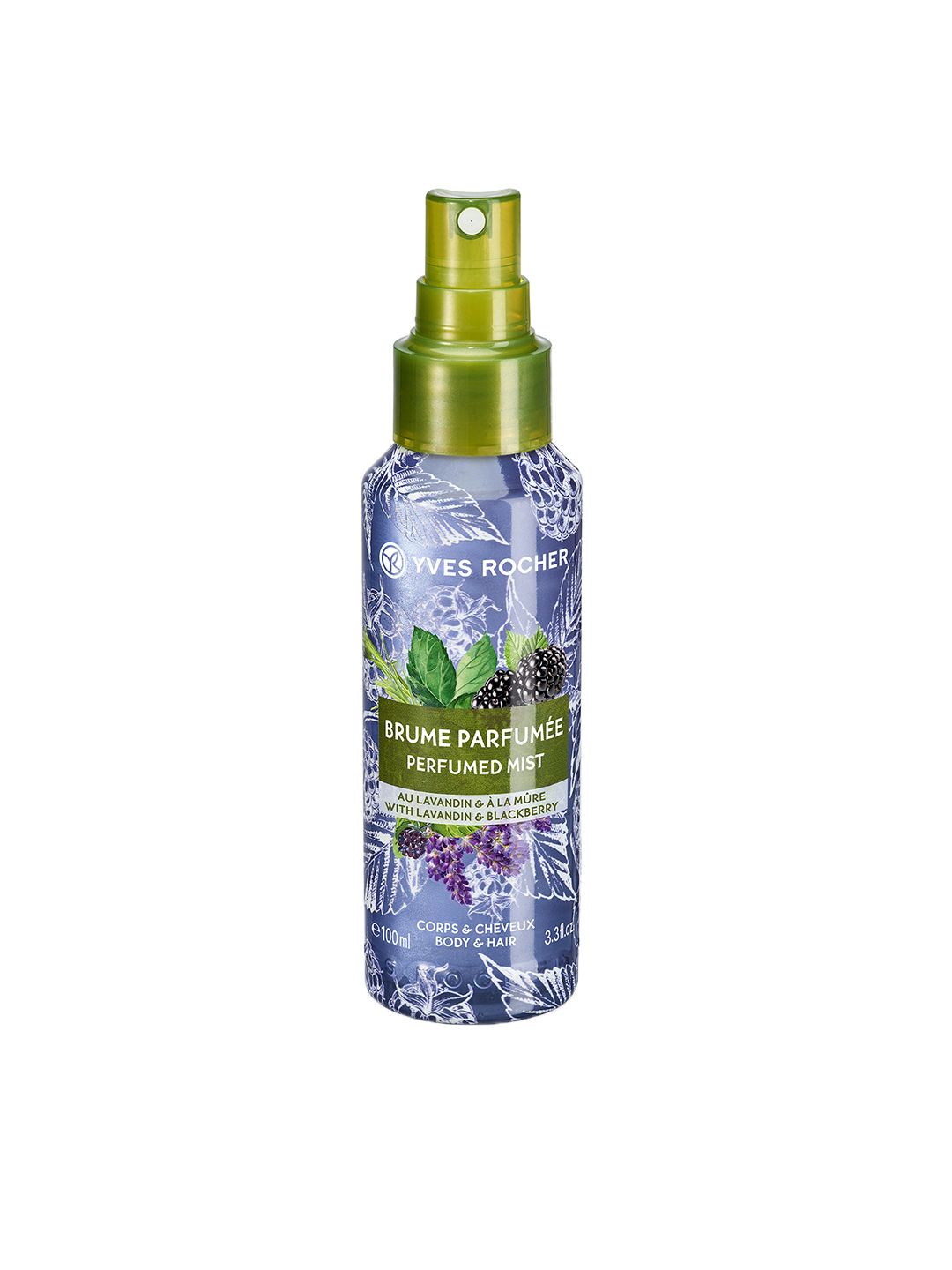 Yves Rocher Lavandin & Blackberry Sustainable Perfumed Body & Hair Mist 100ml Price in India