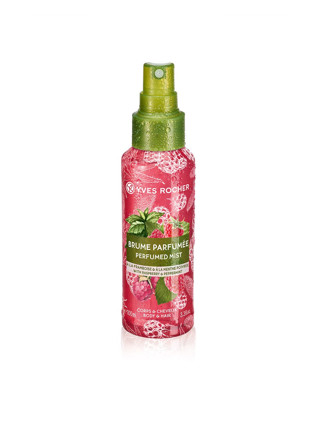 Yves Rocher Raspberry & Peppermint Perfumed Sustainable Body & Hair Mist 100ml Price in India