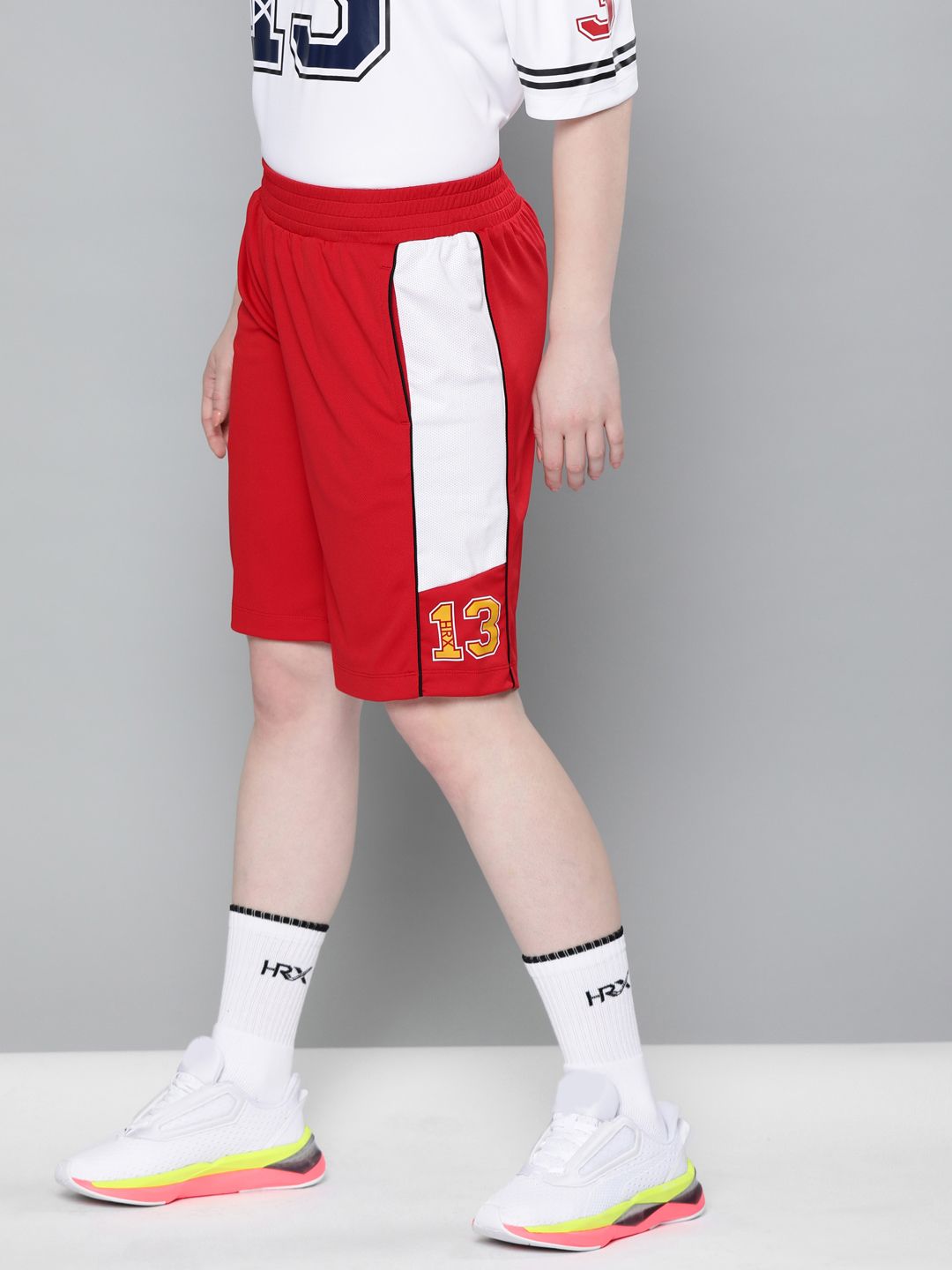 HRX by Hrithik Roshan Women Red Basketball Regular Fit Shorts Price in India