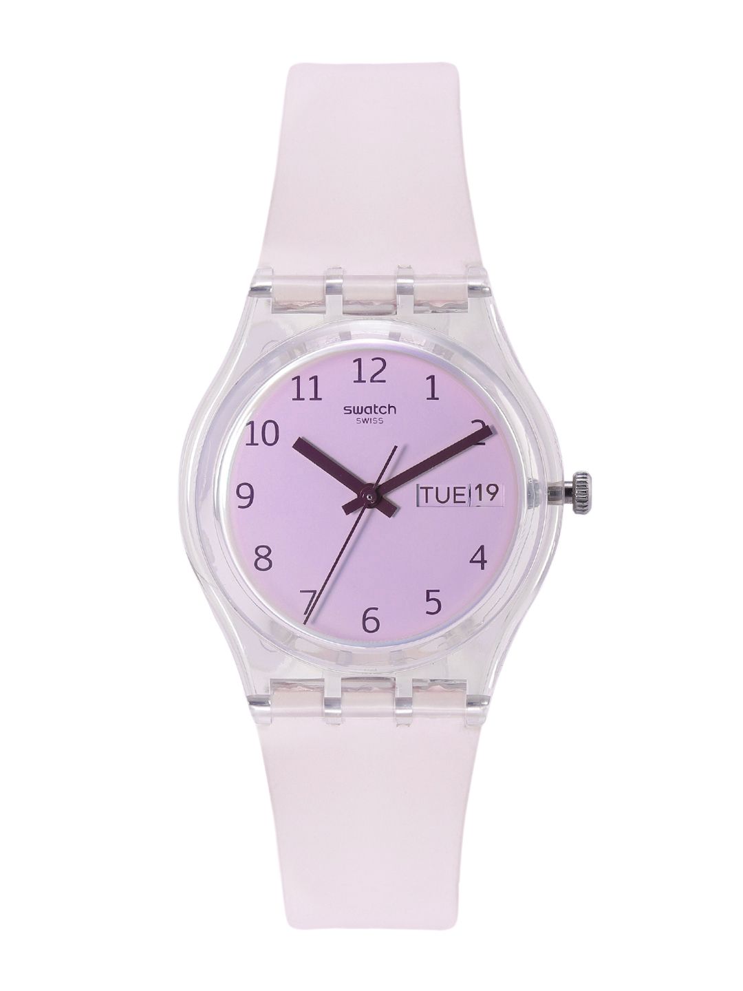Swatch Unisex Pink Water Resistant Analogue Watch Price in India