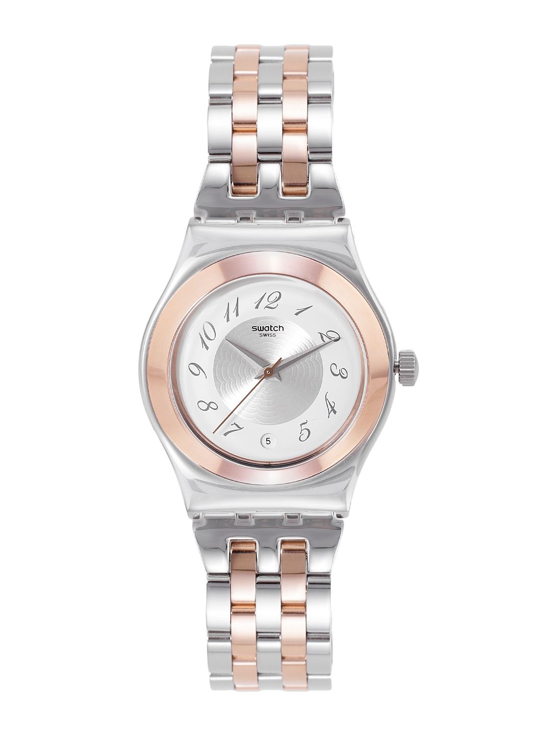 Swatch Countryside Women White Water Resistant Analogue Watch YLS454G Price in India
