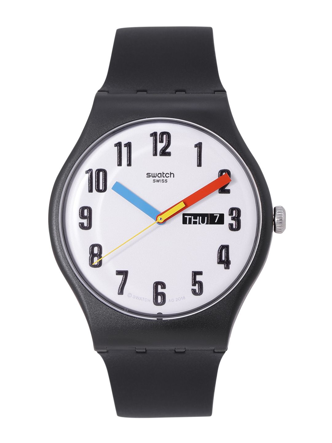 Swatch BauSwatch Unisex White Water Resistant Analogue Watch SUOB728 Price in India