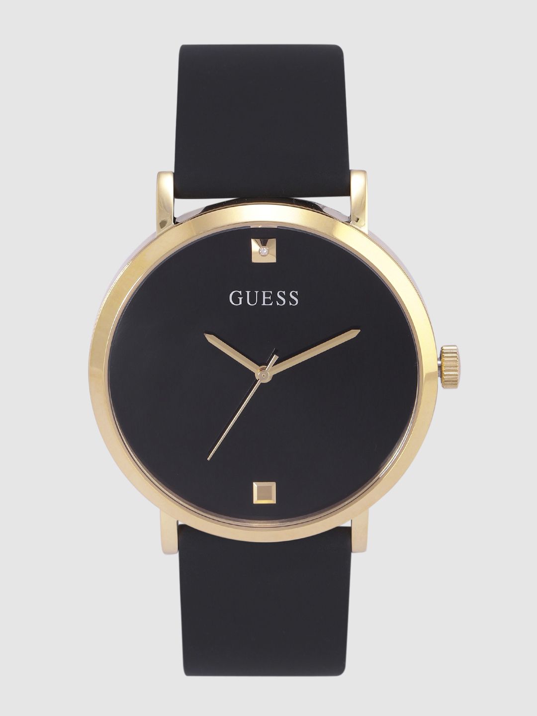 GUESS GUESS Round 44mm Black Dial Analog Men Watch - W1264G1