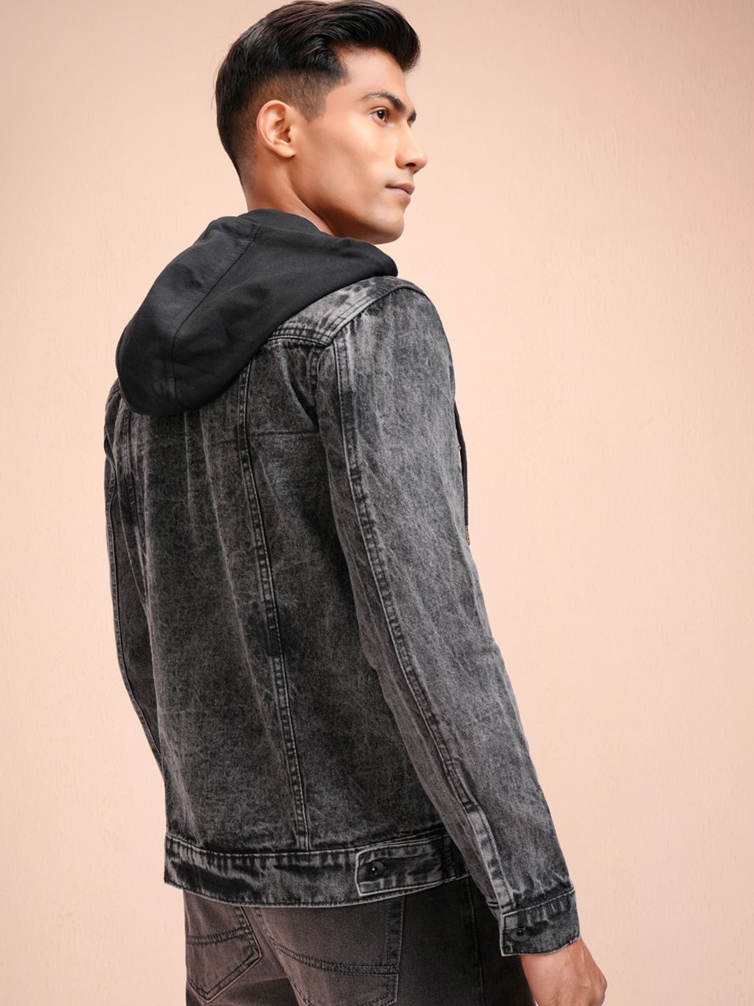 Buy LOCOMOTIVE Men Washed Denim Trucker Jacket - Jackets for Men