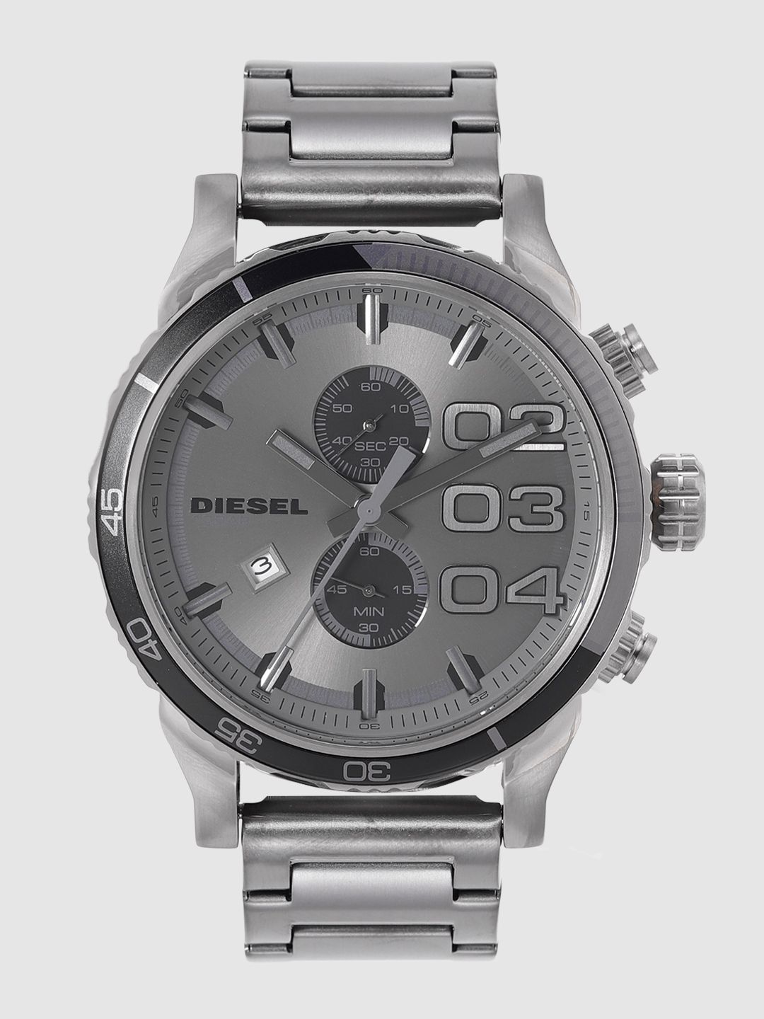 Buy DIESEL Men Charcoal Grey Chronograph Watch DZ4314 - Watches