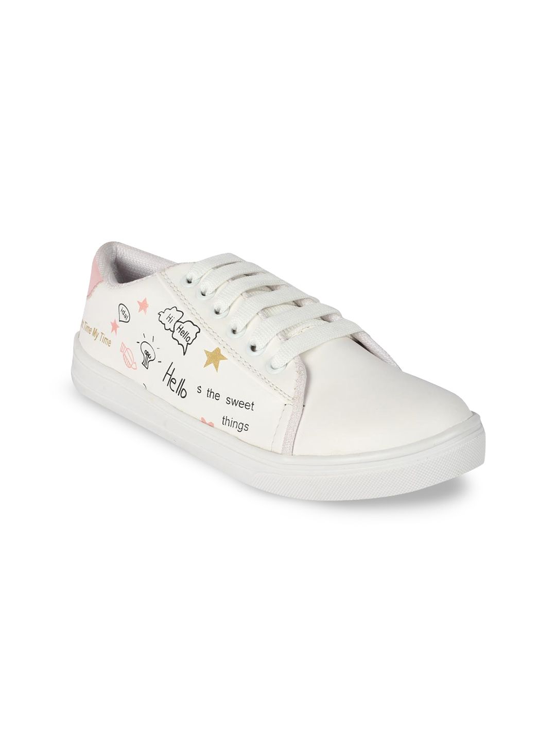 ZAPATOZ Women White Sneakers Price in India