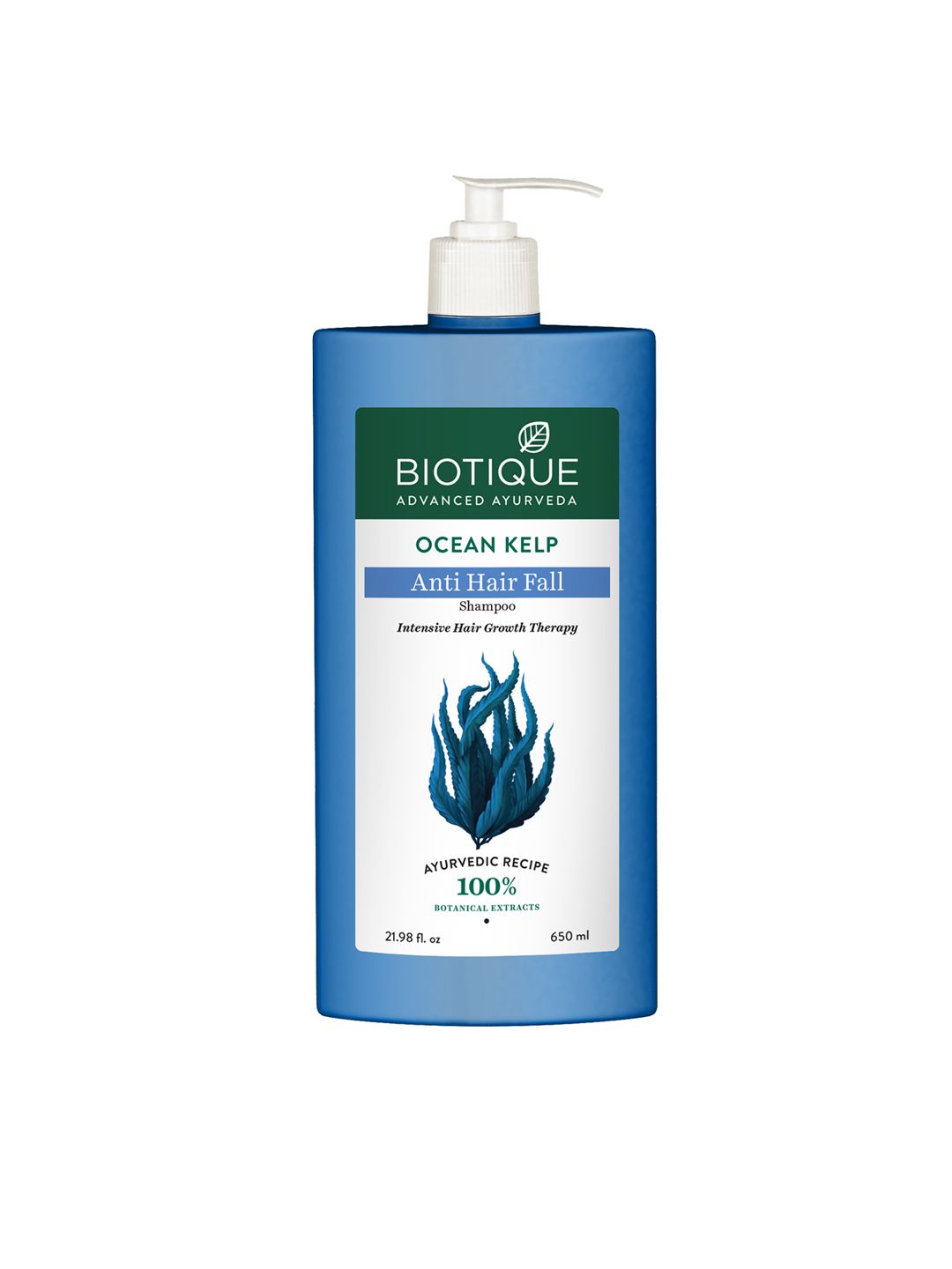 Biotique Ocean Kelp Anti-Hair Fall Shampoo for Intensive Hair Growth Therapy 650 ml
