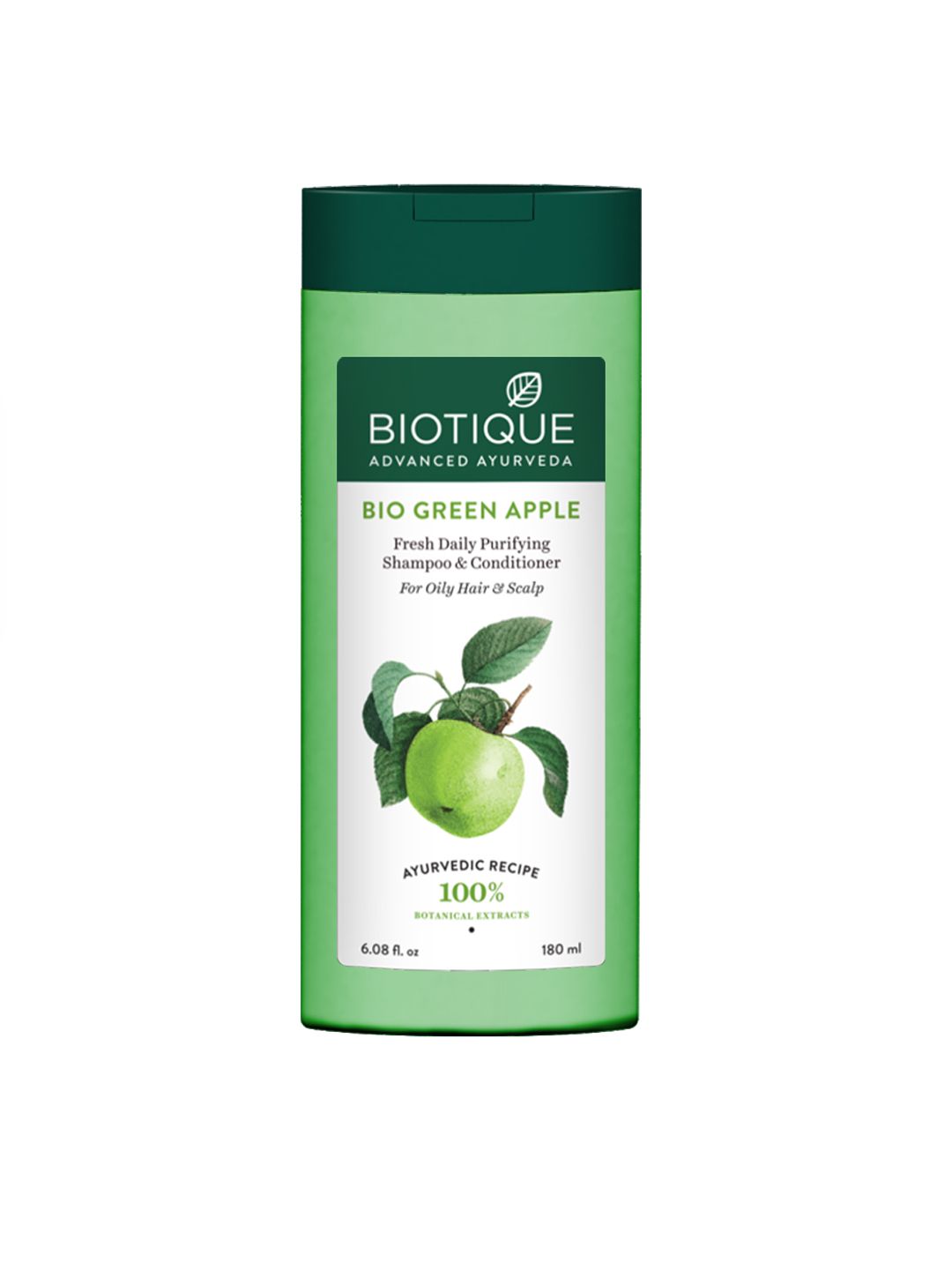 Biotique Green Apple Shine & Gloss Shampoo with Conditioner 180ml