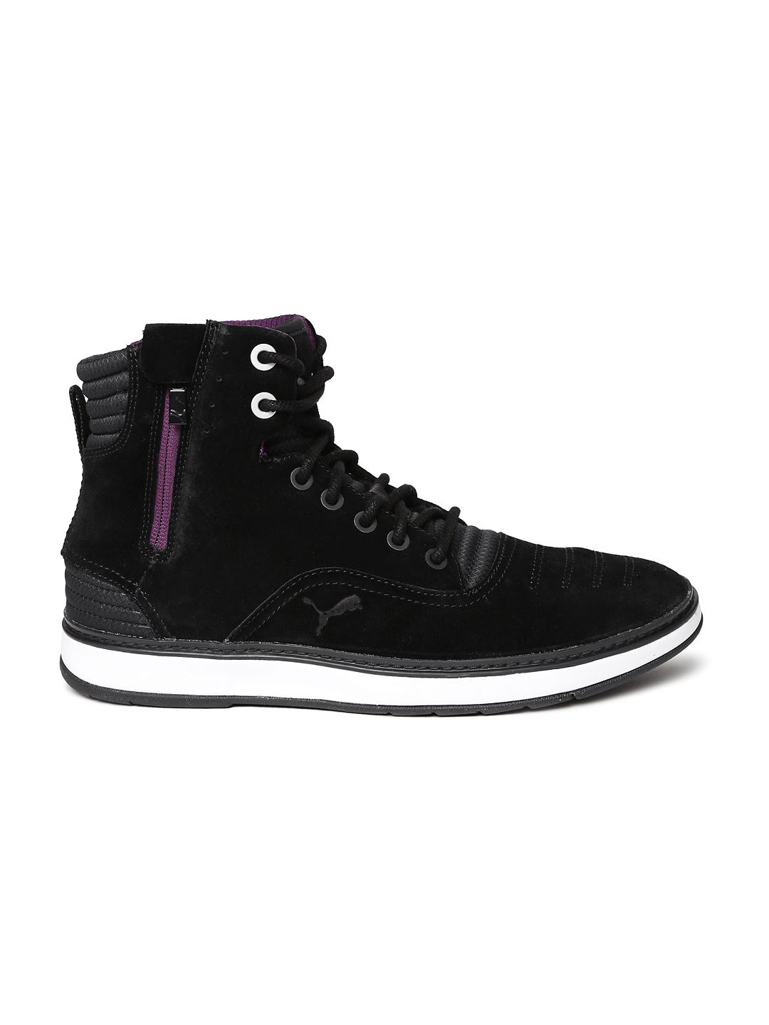 Buy PUMA Men Black MTSP Leather Boots - Boots for Men  display picture 3